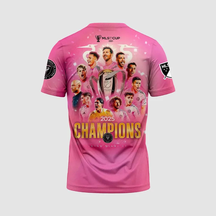 Inter Miami x Lionel Messi 2025 MLS CUP CHAMPION Tshirt | Jogger | Cap v2