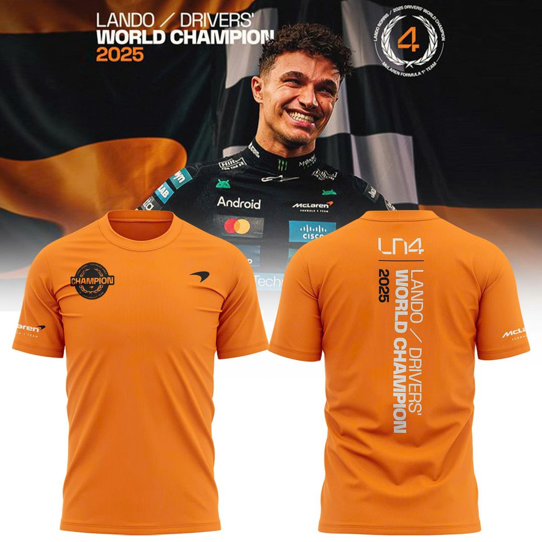 Limited Edition 2025 Lando Norris World Champions Combo T-Shirt