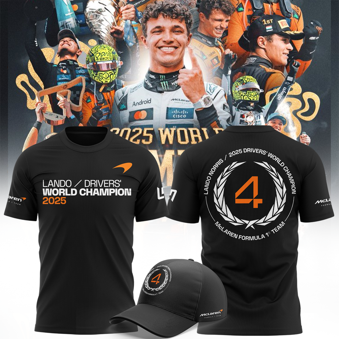Limited Edition 2025 Lando Norris World Champions Combo T-Shirt