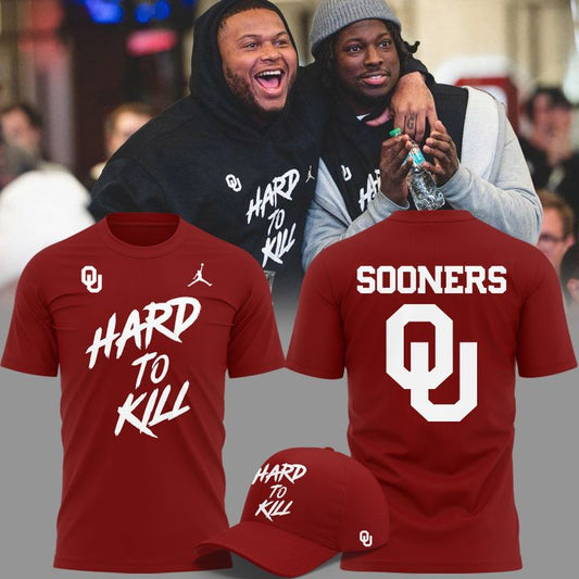 2025 Special Oklahoma Sooners "HARD TO KILL" t-shirt red