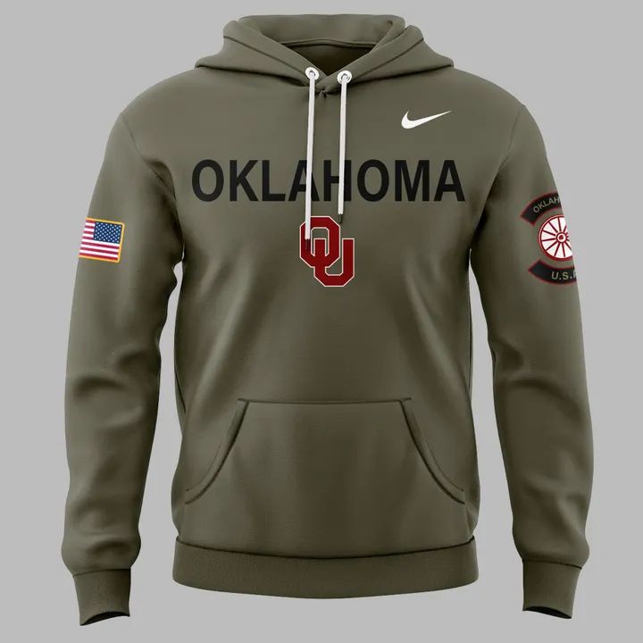 2025 Limited Edition Oklahoma Sooners Military Appreciation Hoodie