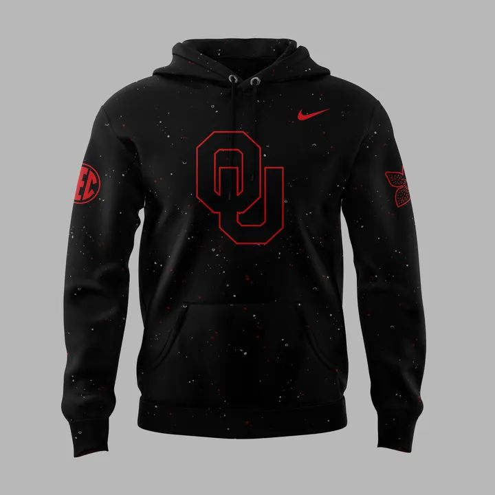 2025 Limited Edition Oklahoma Sooners x Stranger Things Hoodie