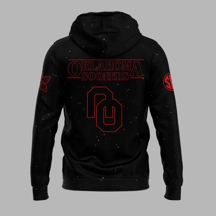 2025 Limited Edition Oklahoma Sooners x Stranger Things Hoodie