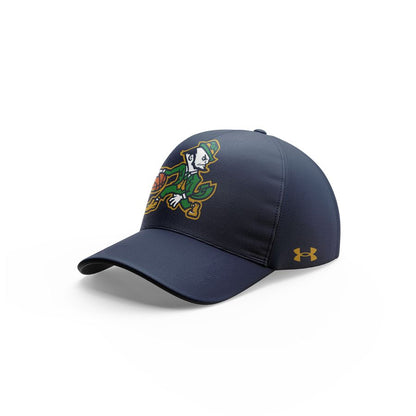 Notre Dame Fighting Irish Under Armour Basketball Leprechaun Rival Fleece Hoodie (Navy)