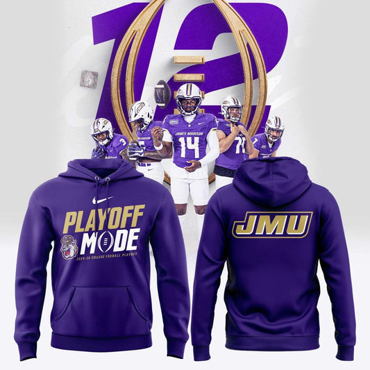 James Madison University Dukes Football 2025 College Football Playoffs Short Sleeve T-Shirt v2
