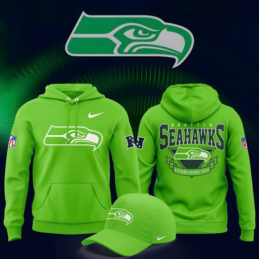 Unisex Seattle Seahawks Neon Green Special Hoodie