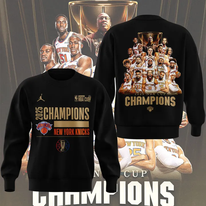 Special New York Knicks 2025 NBA Cup Sweat V2
