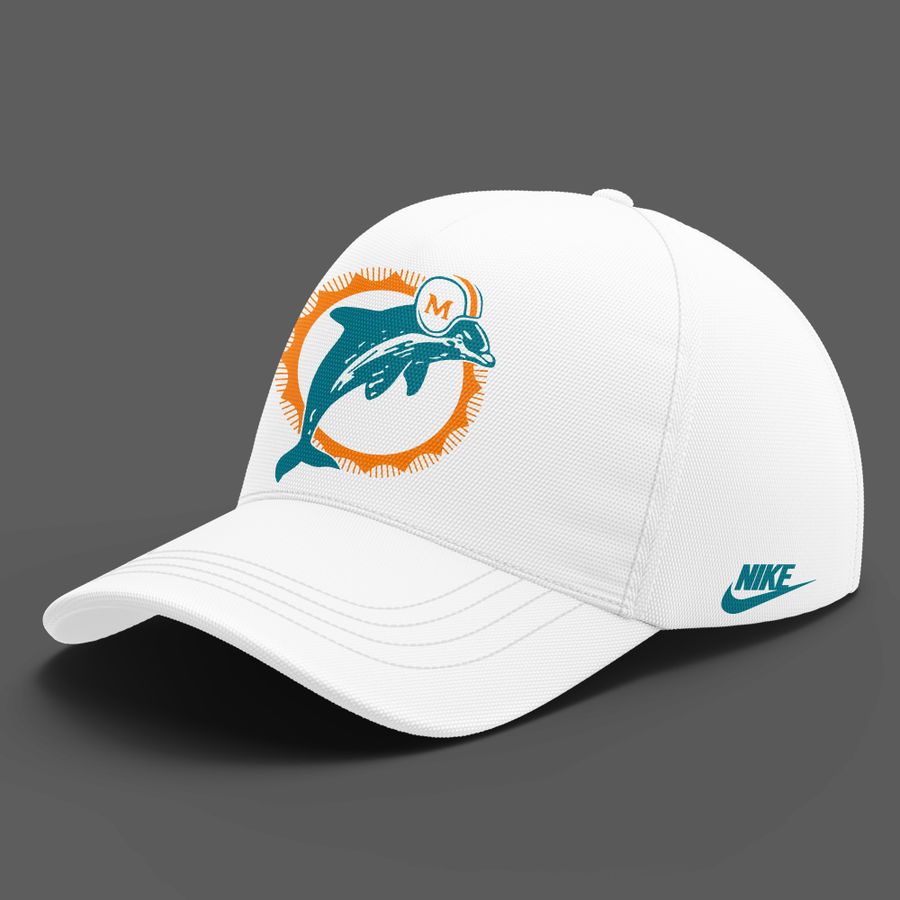 Limited Edition Miami Dolphins Throwback White Tshirt