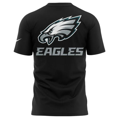 Unisex Black Philadelphia Eagles 2025 NFC East Division Champions T-Shirt