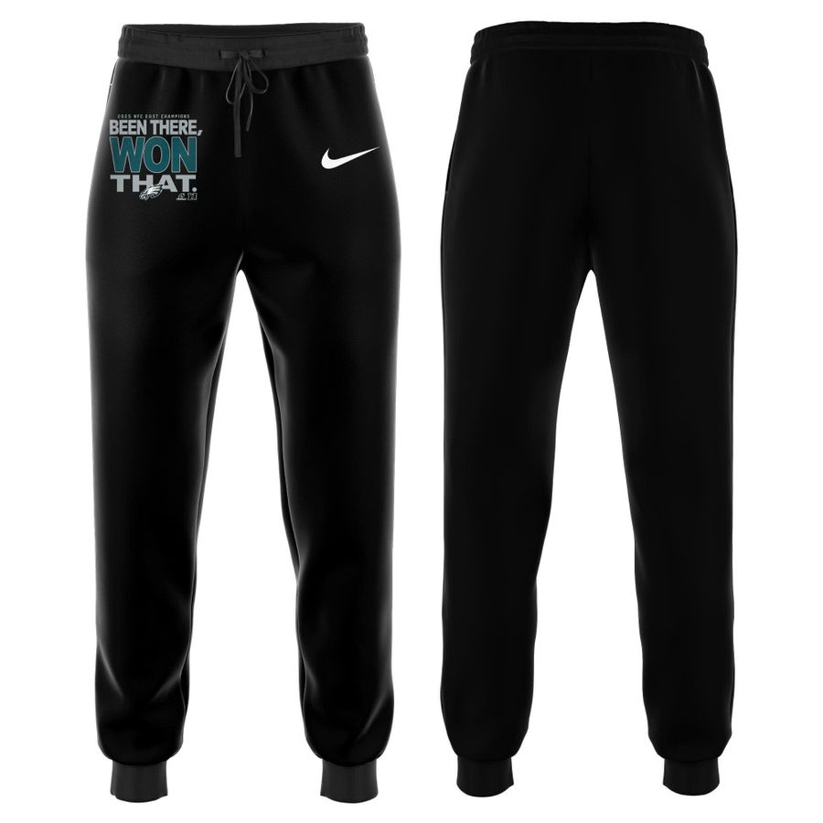 Unisex Black Philadelphia Eagles 2025 NFC East Division Champions Sweatshirt