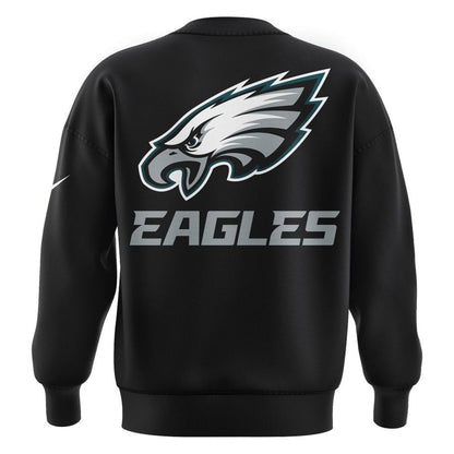 Unisex Black Philadelphia Eagles 2025 NFC East Division Champions Sweatshirt