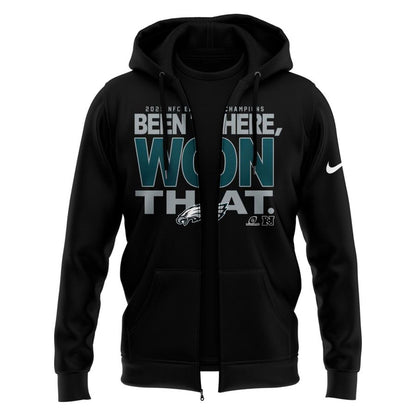 Philadelphia Eagles 2025 Division Champions Zip Hoodie