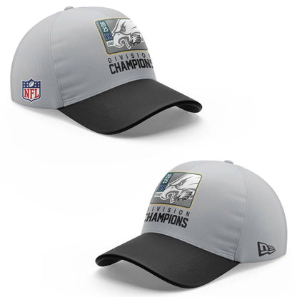 Men's Philadelphia Eagles 2025 NFC East Division Champions Locker Room Trophy Collection Sweatshirt(Gray)