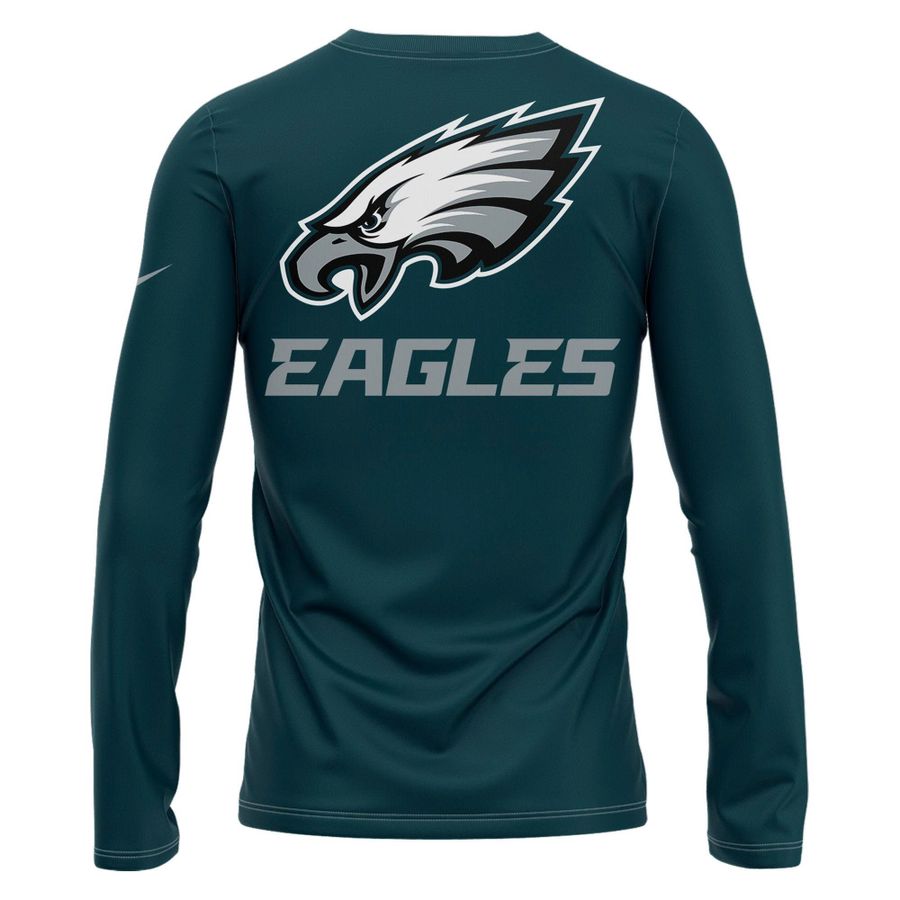 Unisex Midnight Green Philadelphia Eagles 2025 NFC East Division Champions Long Tee