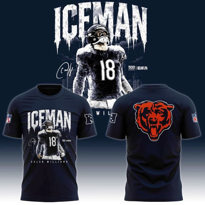 Men's Navy Chicago Bears Caleb Williams Iceman Special T-shirt