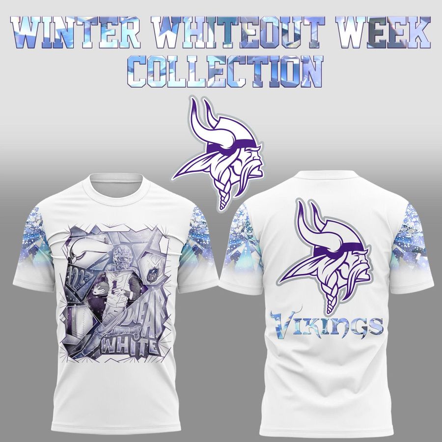 Minnesota Vikings's Winter Whiteout Week T-Shirt
