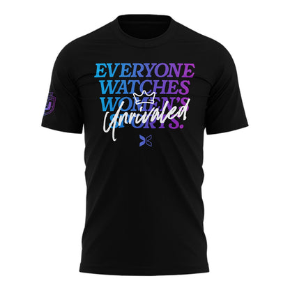 “Everyone Watches Women’s Sports” Unrivaled T-Shirt v2
