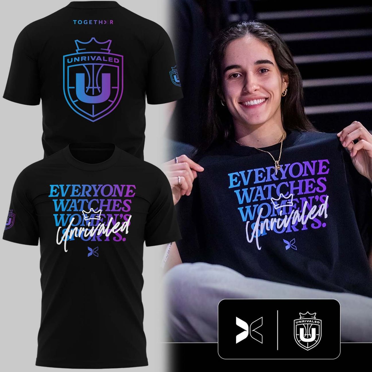 “Everyone Watches Women’s Sports” Unrivaled T-Shirt v2