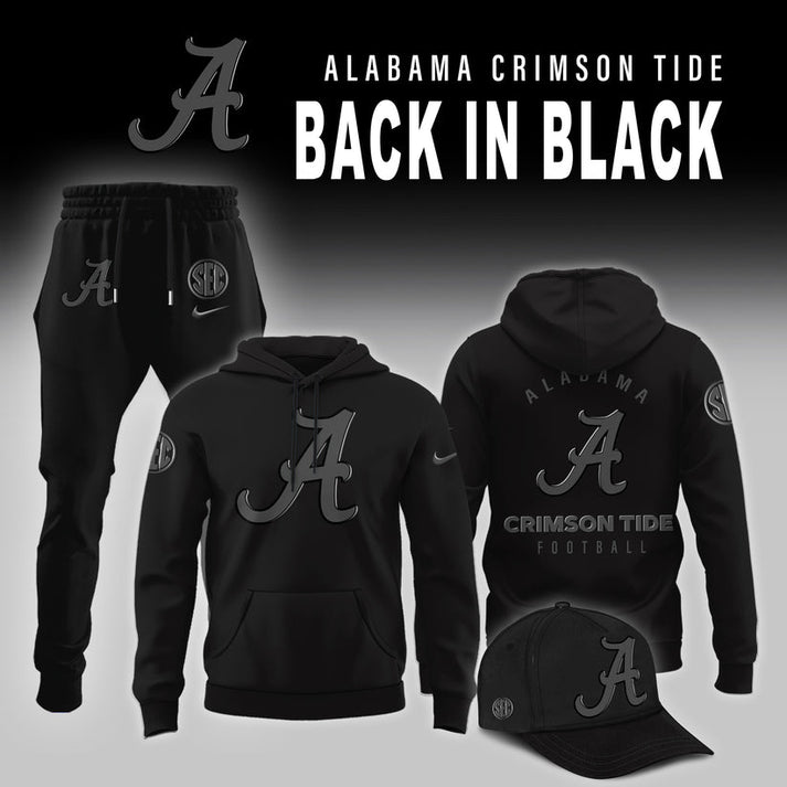 Alabama Crimson  2026 Back In Black Limited Edition Hoodie