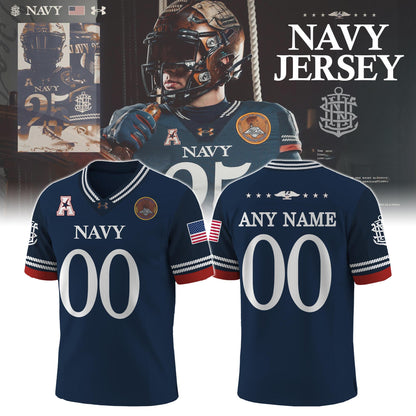 Navy Midshipmen x 250th Anniversary Collection Football Jersey Limited Edition