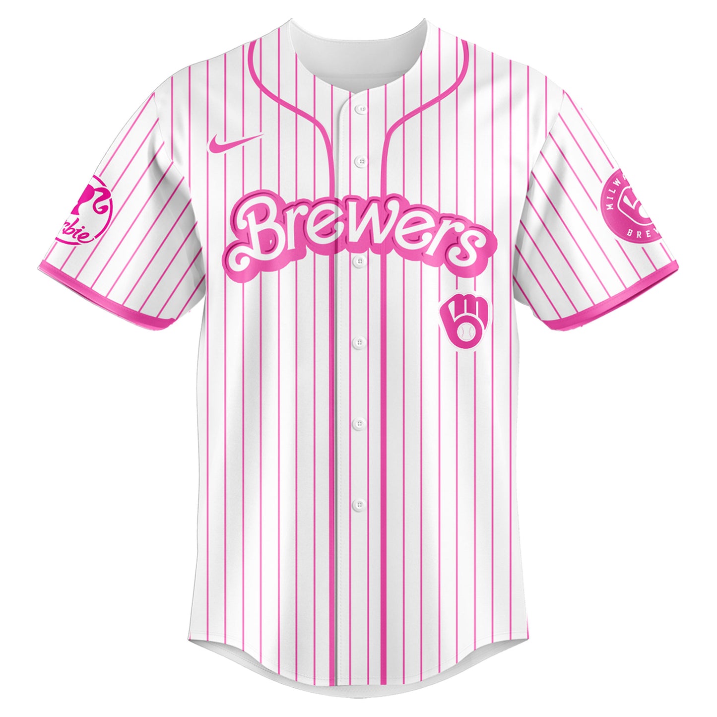 Milwaukee Brewers MLB x Barbie Night Game Limited Edition Jersey 2025