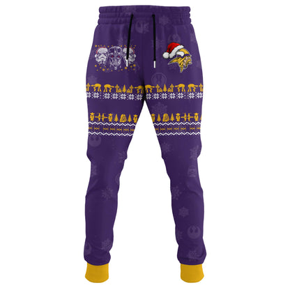 Unisex Vikings Merry Christmas The Force Edition Hoodie