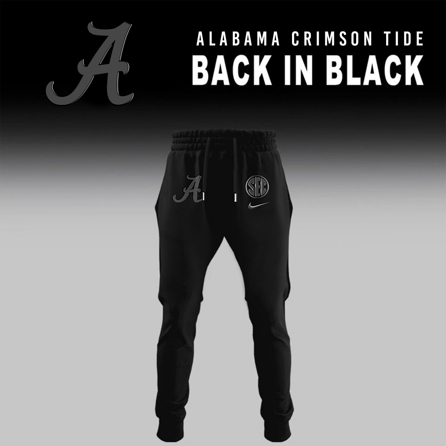 Alabama Crimson  2026 Back In Black Limited Edition Hoodie