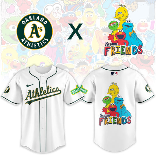 .Oakland Athletics 2025 Sesame Street Night Limited Jersey