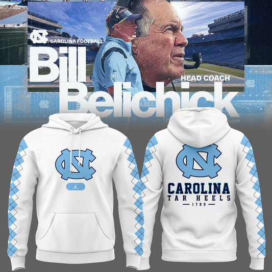 Limited Edition Head Coach Bill Belichick North Carolina Tar Heels unisex Hoodie