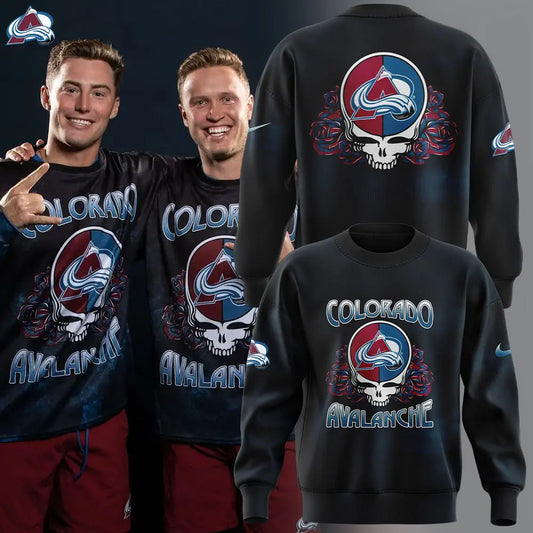 Limited Edition Colorado Avalanche Grateful Dead Night Sweatshirt