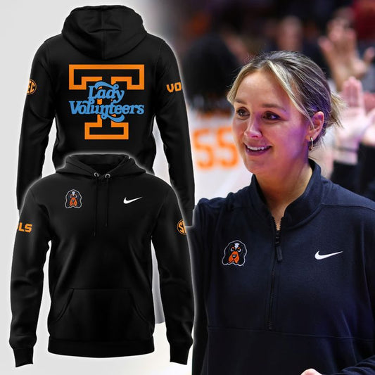 8CC . Special New Coach Kim Caldwell Lady Vols Black Hoodie