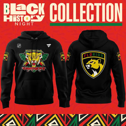 2A . Florida Panthers 2025 Black History Night Hoodie