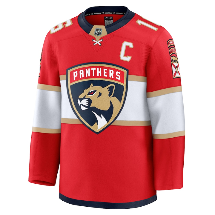 8A . Florida Panthers Aleksander Barkov Fanatics Red Home Premium Jersey