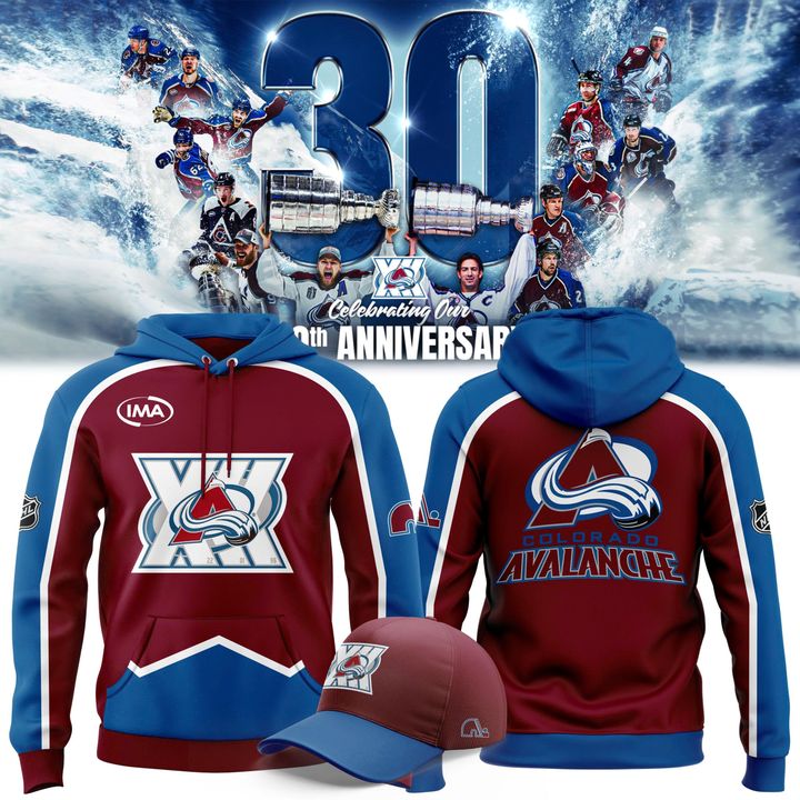 Colorado Avalanche 30th Anniversary Limited Edition Hoodie