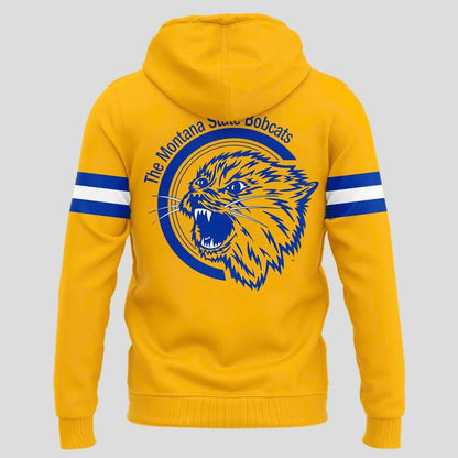 Special 2025 𝐆𝐎𝐋𝐃 𝐑𝐔𝐒𝐇 Montana State Football Hoodie