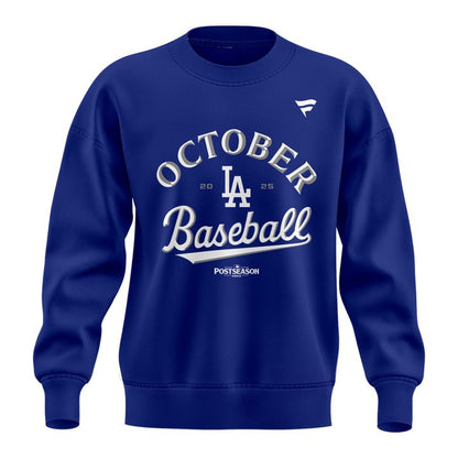 Special New Angeles Dodgers Royal 2025 Postseason Locker Room Sweat