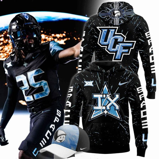 Men's Nike Black UCF Knights 2025 Space Game Football Game Hoodie