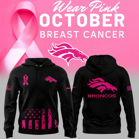 Special New Denver Broncos Breast Cancer Awareness Hoodie