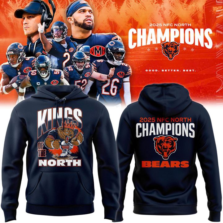 Kings of the North - Chicago Bears Champions NFC North Hoodie