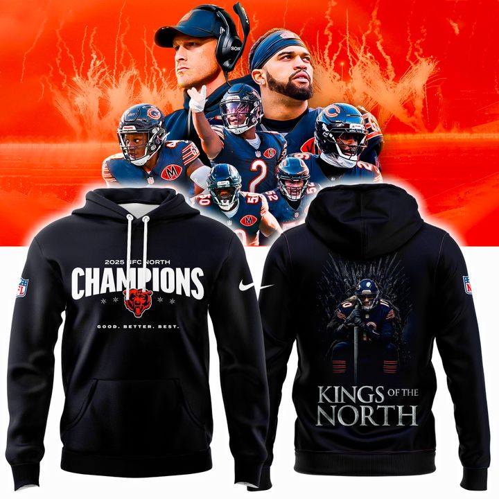 Kings of the North - Chicago Bears Champions NFC North Hoodie