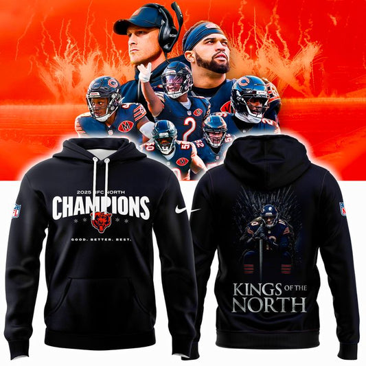 Kings of the North - Chicago Bears Champions NFC North Hoodie