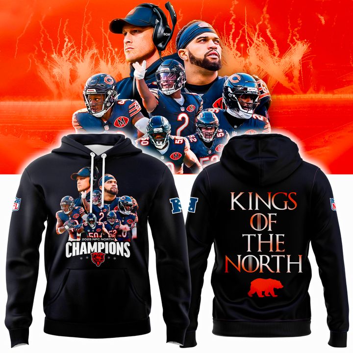 Kings of the North - Chicago Bears Champions NFC North Hoodie
