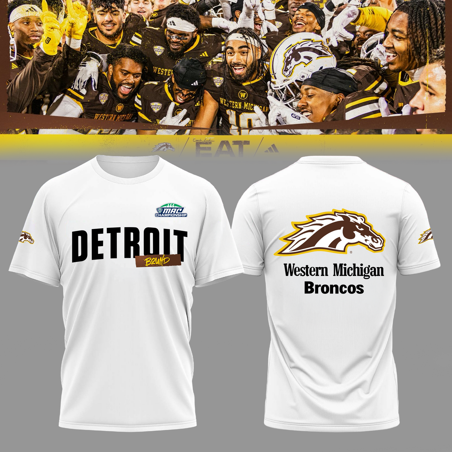 THE BRONCOS ARE DETROIT BOUND!