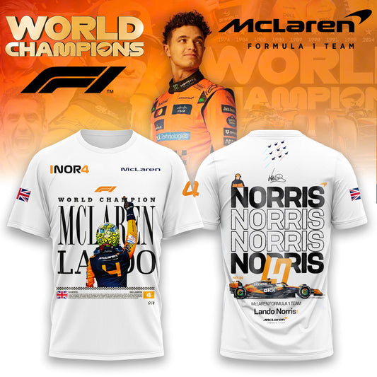 Limited Edition 2025 Lando Norris World Champions Combo T-Shirt