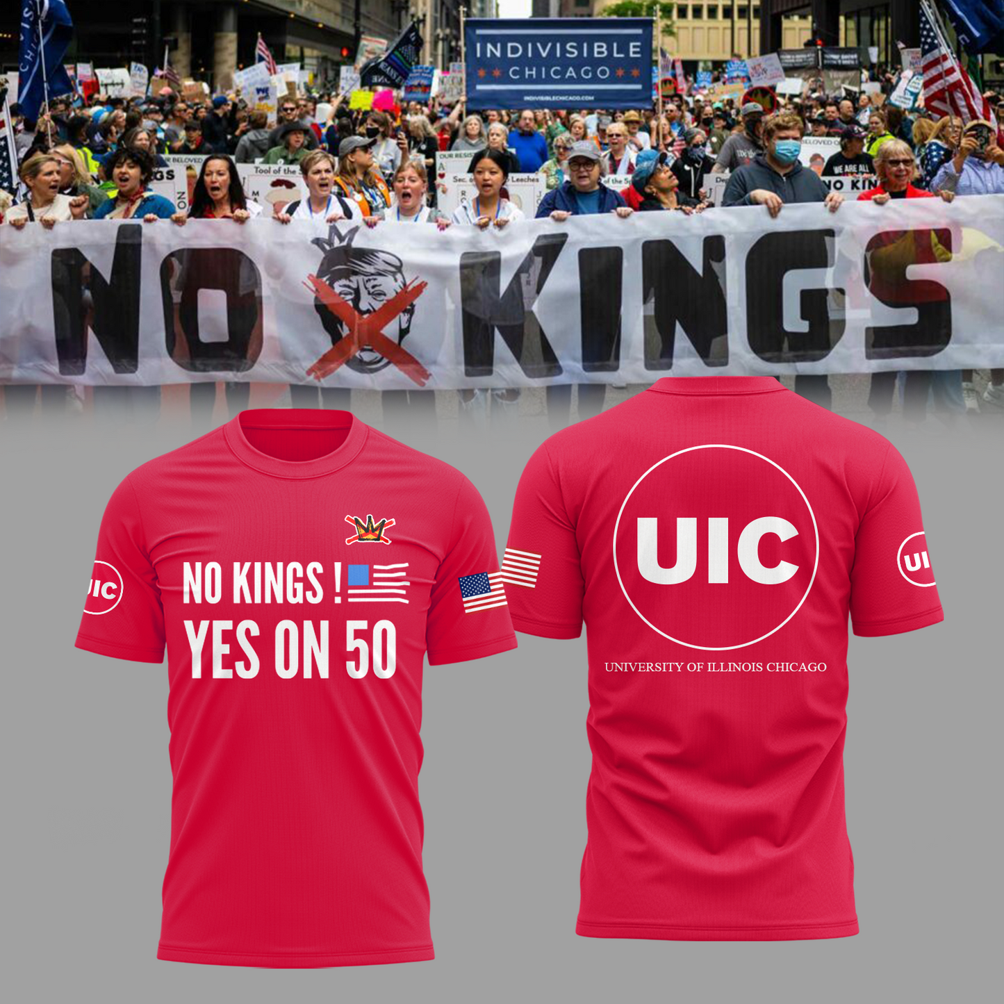 UIC x No Kings! YES ON 50
