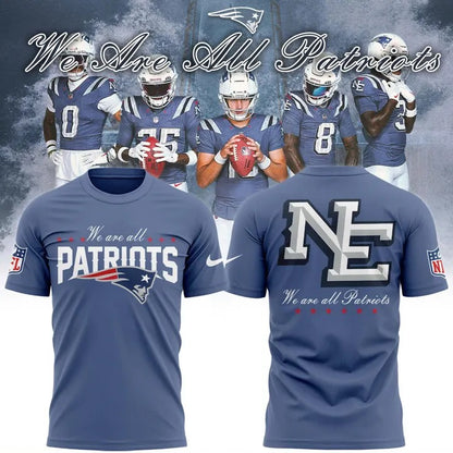 New England Patriots 2025 Rivalries Nor’Easter Storm Blue T-shirt