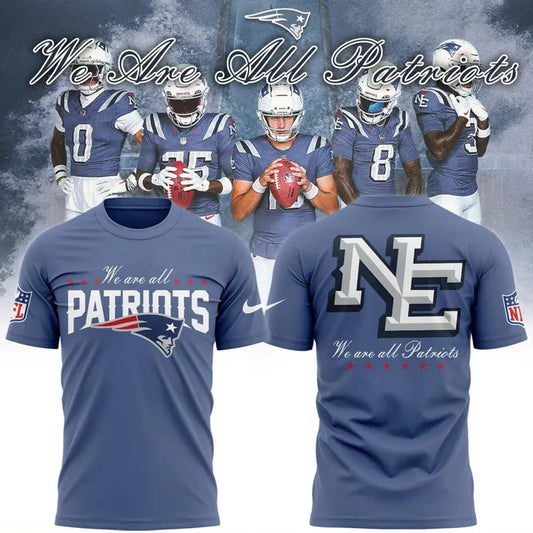New England Patriots 2025 Rivalries Nor’Easter Storm Blue T-shirt
