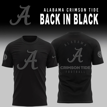 Alabama Crimson  2026 Back In Black Limited Edition TShirt
