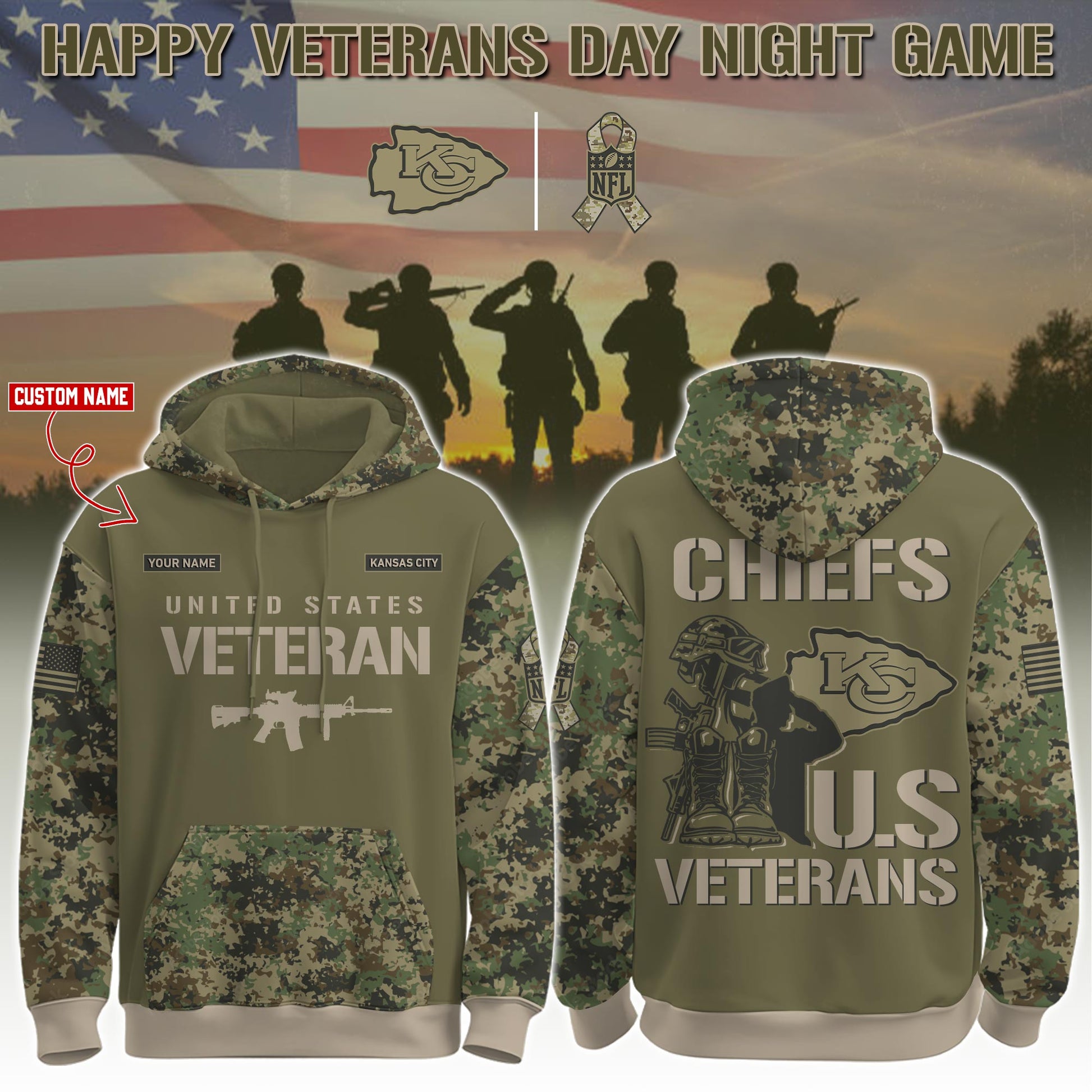.KC-Veteran Day 2025 Hoodie Limited Edions