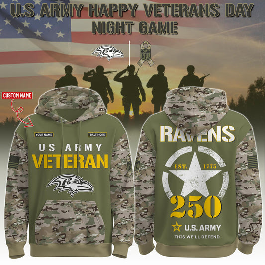 .BAL-Army 250th Birthday Limited Editions Hoodie
